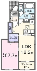 リップルガーデンＦの物件間取画像